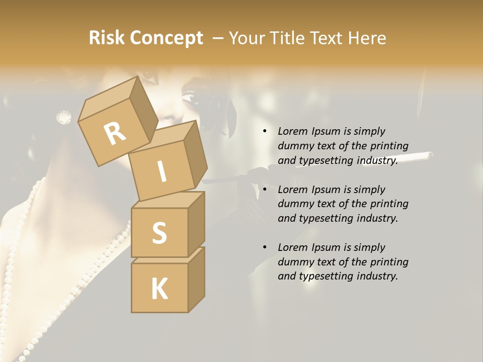 Room Feather Black PowerPoint Template