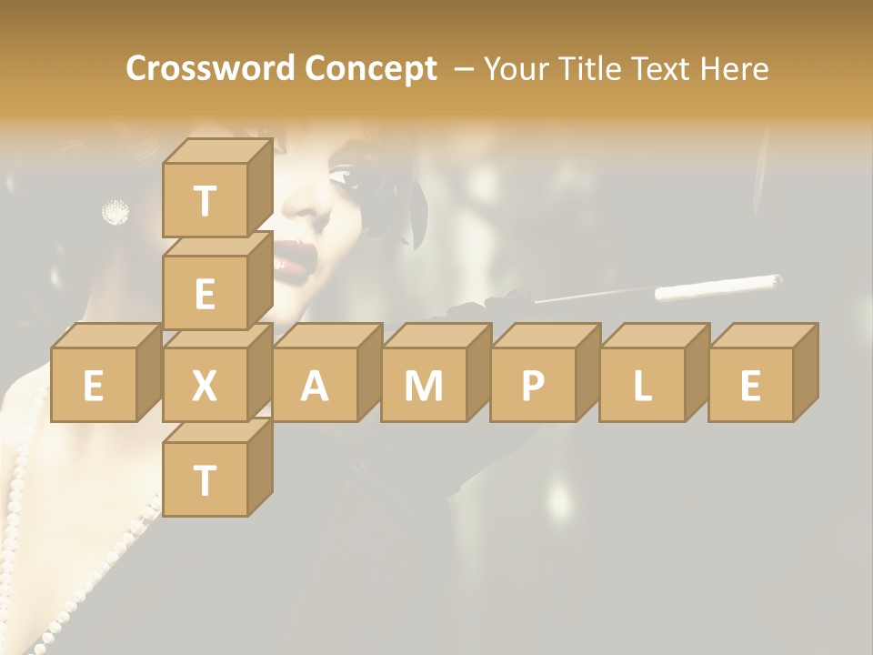 Room Feather Black PowerPoint Template