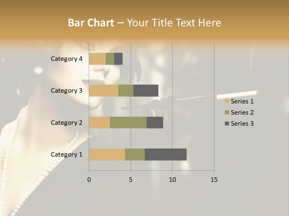Room Feather Black PowerPoint Template