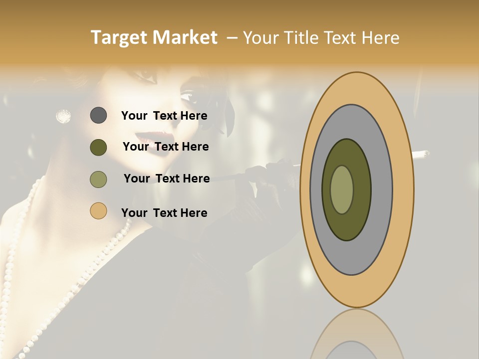 Room Feather Black PowerPoint Template