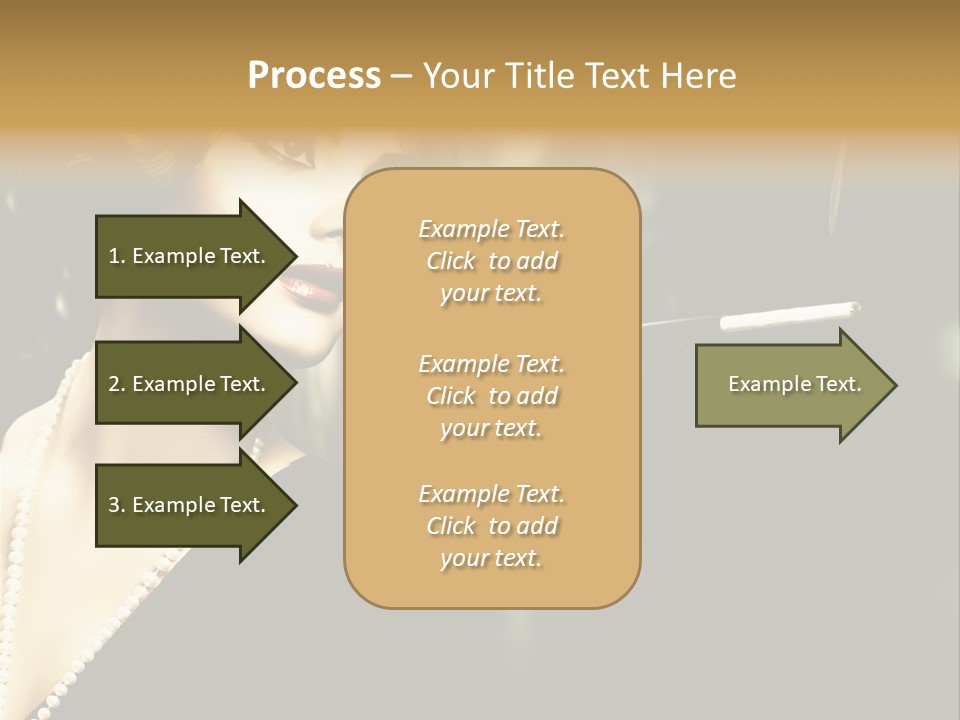 Room Feather Black PowerPoint Template