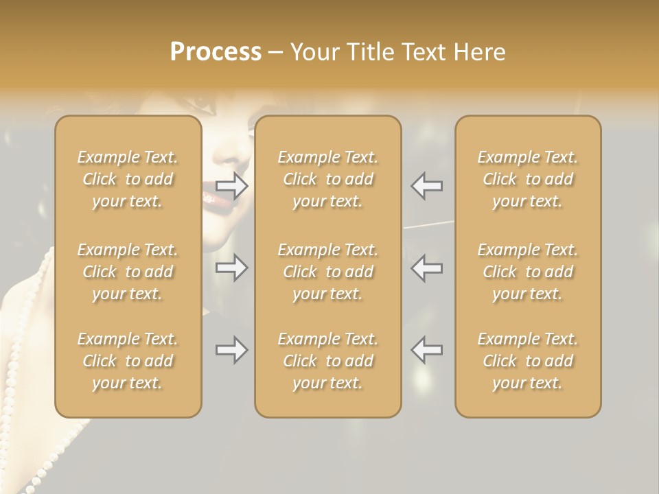Room Feather Black PowerPoint Template