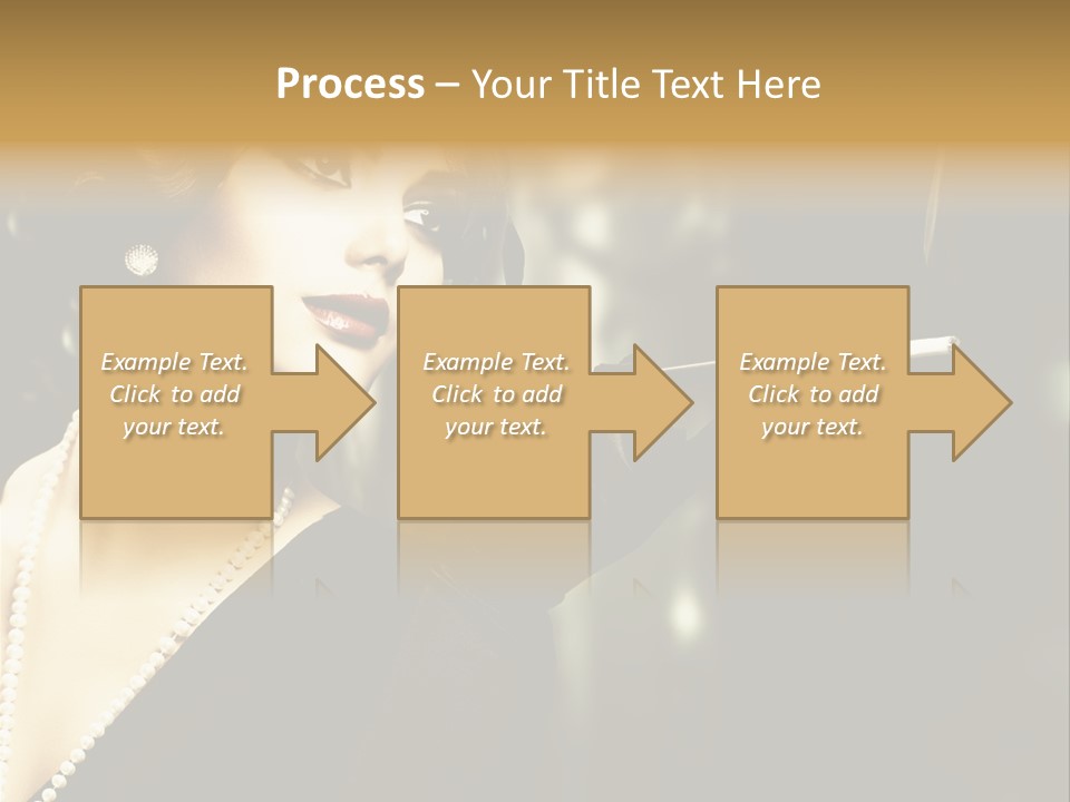 Room Feather Black PowerPoint Template
