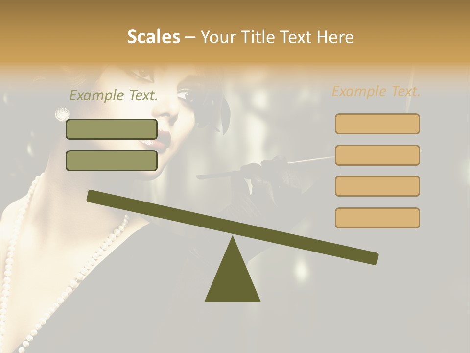 Room Feather Black PowerPoint Template