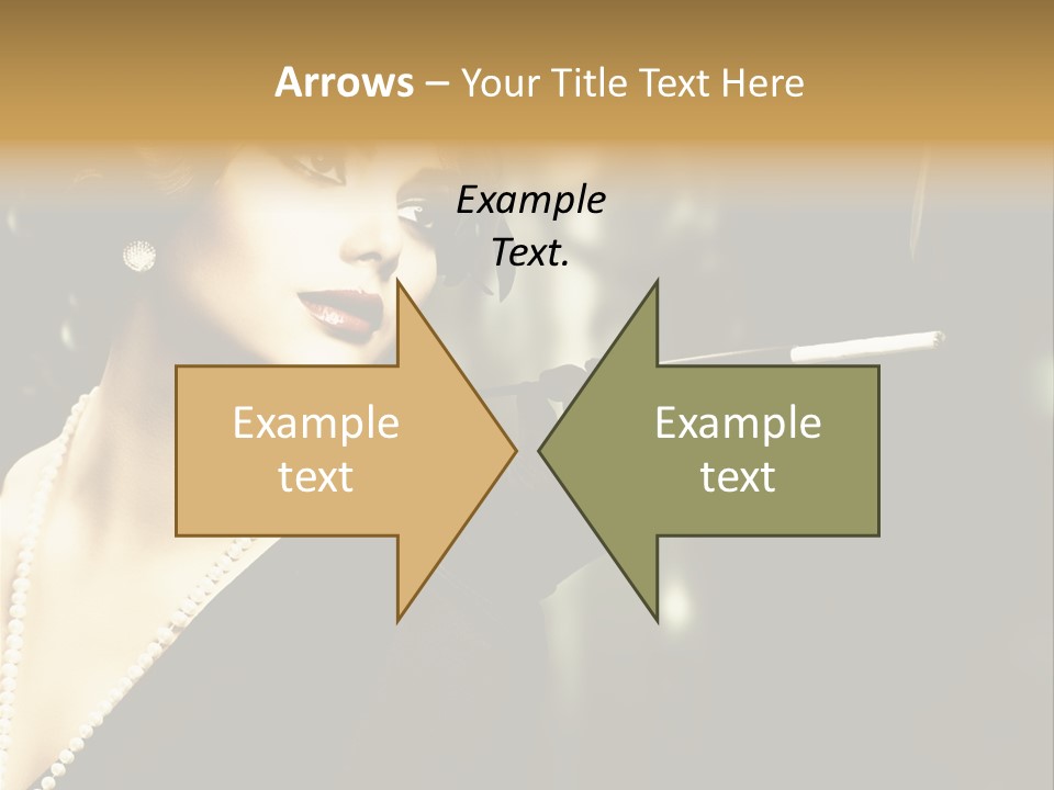 Room Feather Black PowerPoint Template