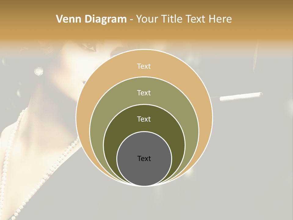 Room Feather Black PowerPoint Template