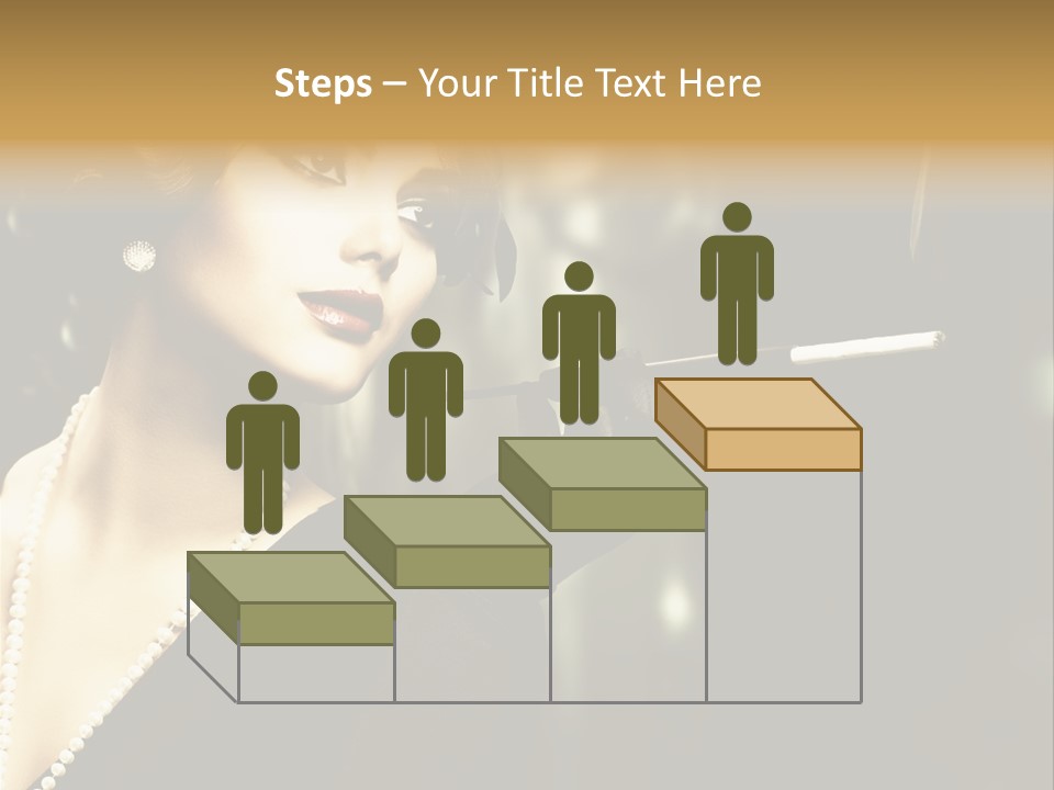 Room Feather Black PowerPoint Template