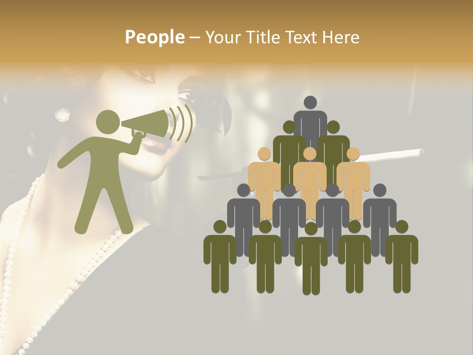 Room Feather Black PowerPoint Template