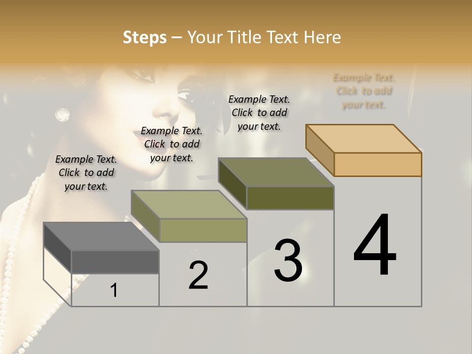 Room Feather Black PowerPoint Template