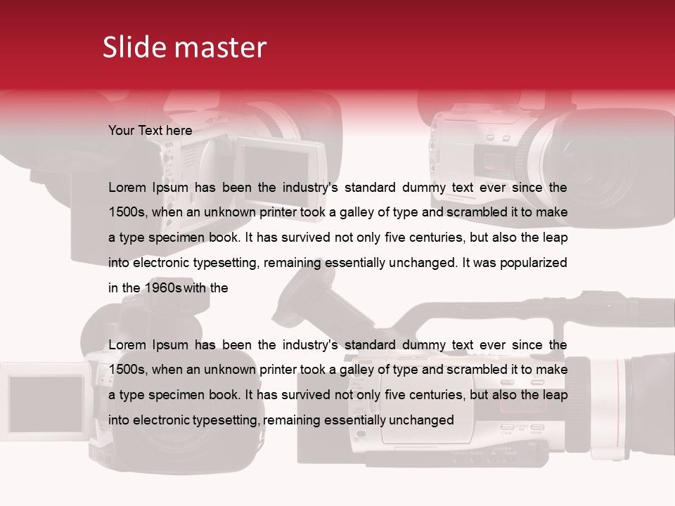 Action Video Isolated PowerPoint Template