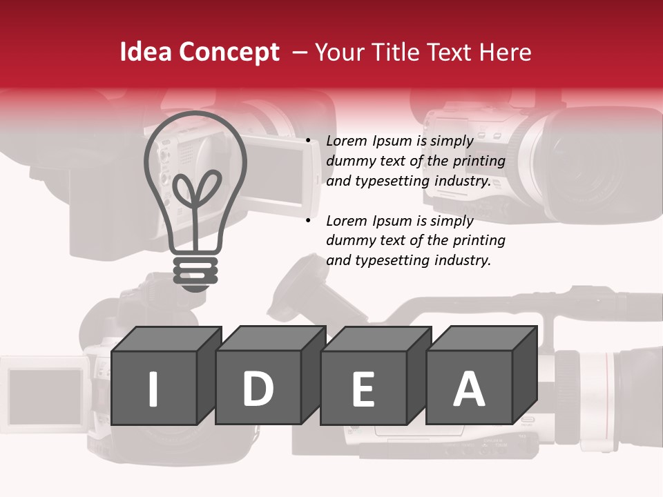 Action Video Isolated PowerPoint Template