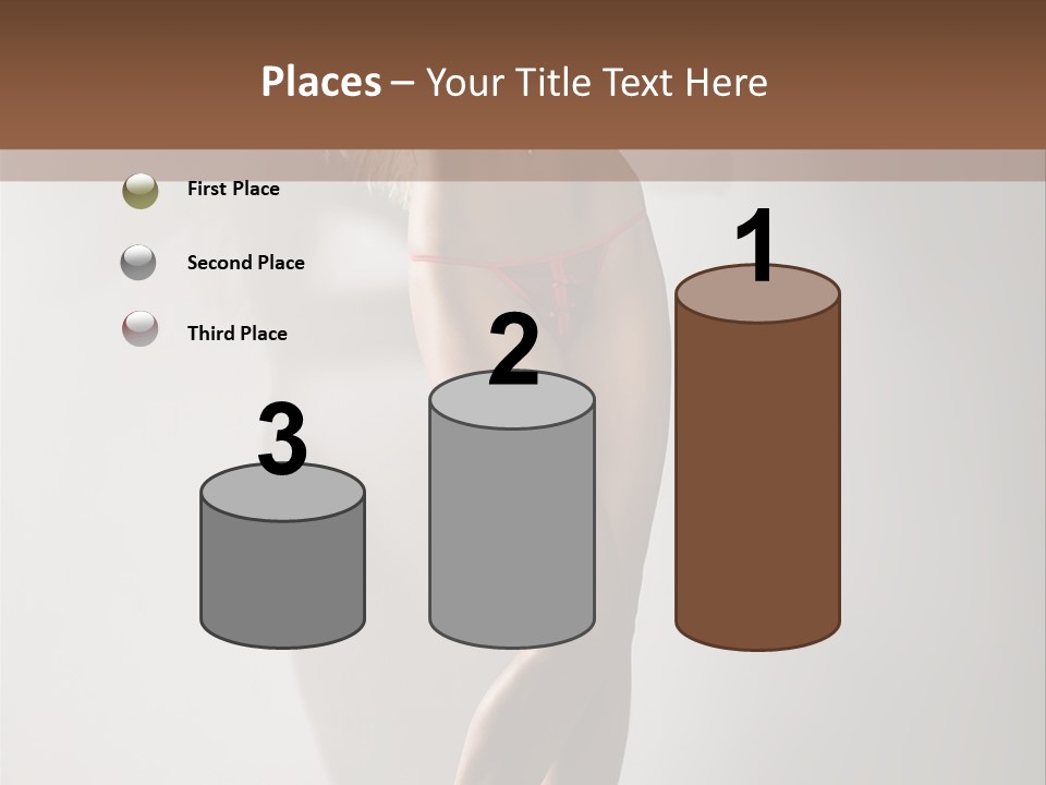 Cute Breasts Seduction PowerPoint Template