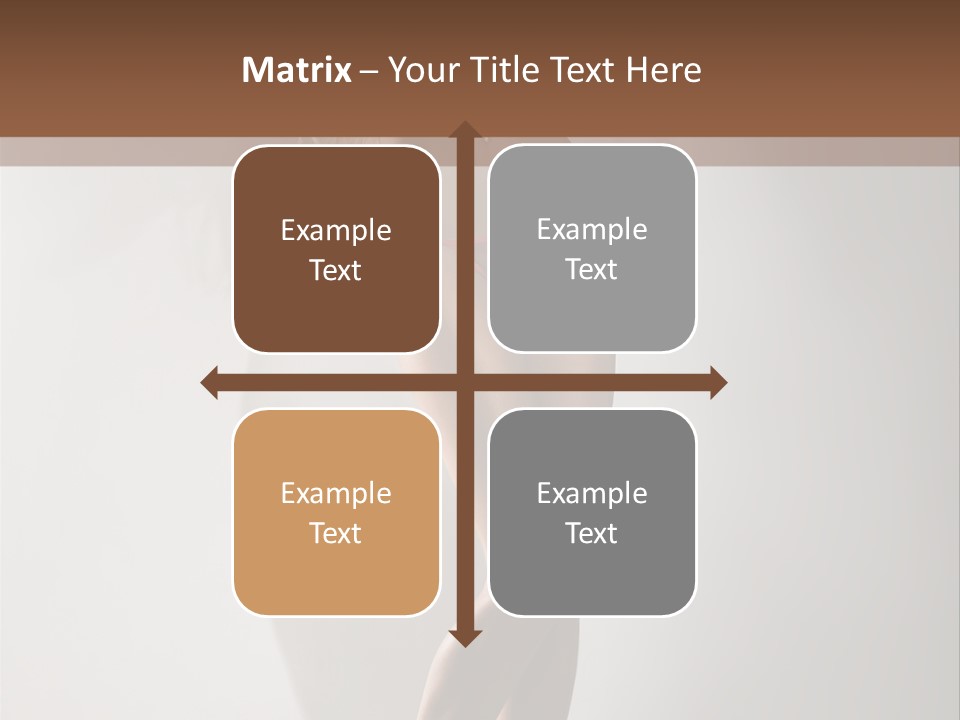 Cute Breasts Seduction PowerPoint Template