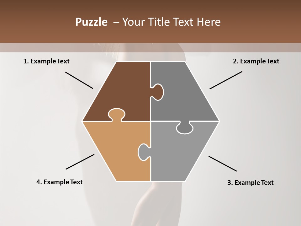 Cute Breasts Seduction PowerPoint Template