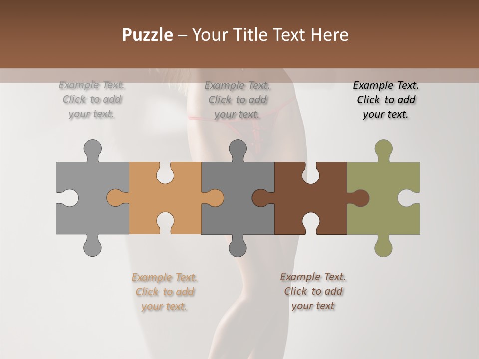 Cute Breasts Seduction PowerPoint Template