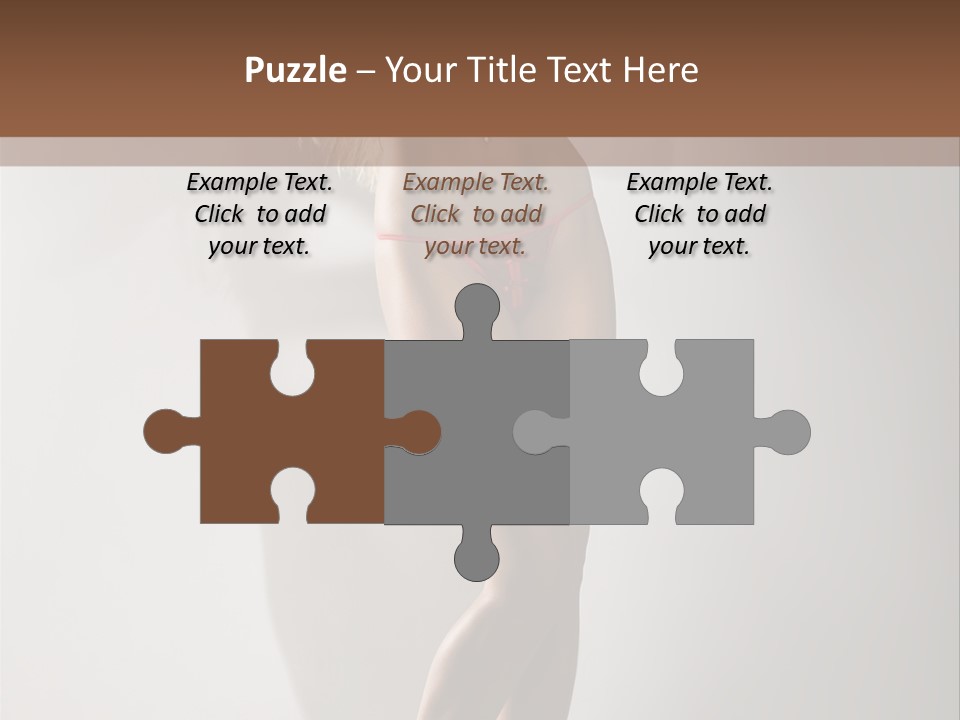 Cute Breasts Seduction PowerPoint Template