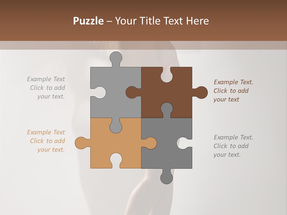 Cute Breasts Seduction PowerPoint Template