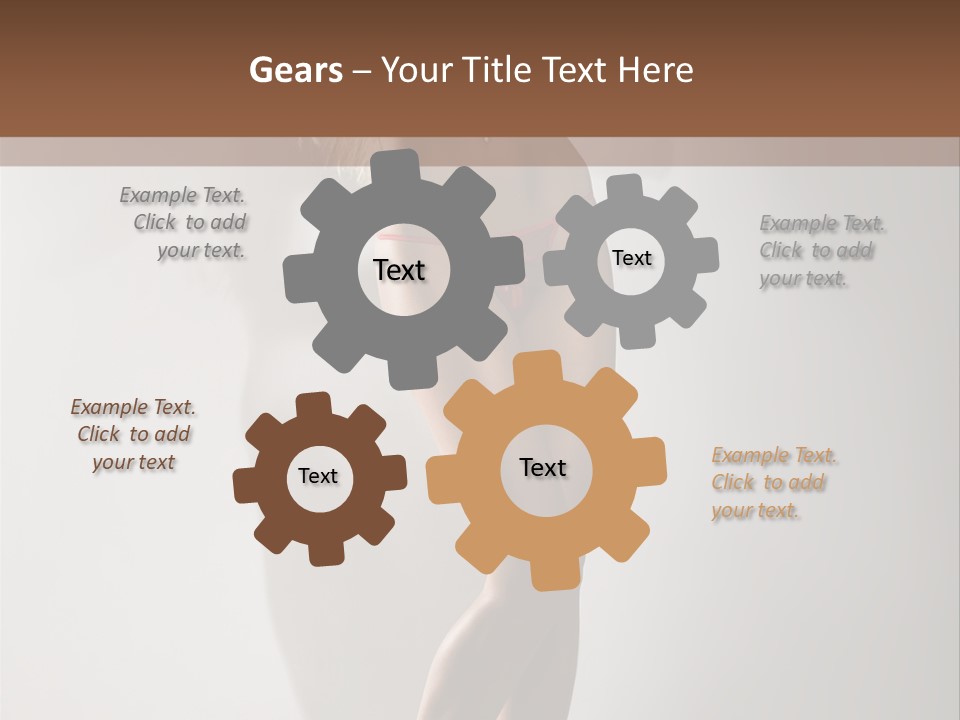 Cute Breasts Seduction PowerPoint Template