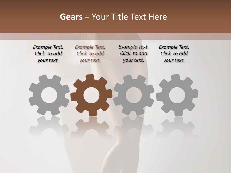 Cute Breasts Seduction PowerPoint Template