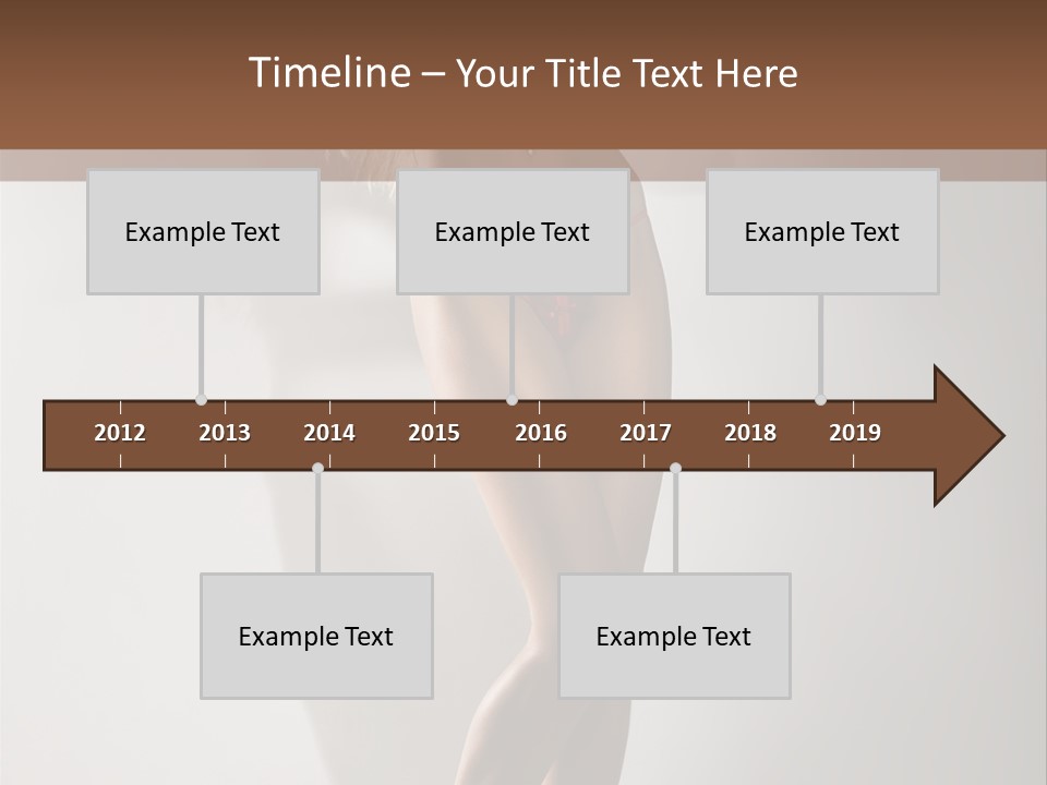 Cute Breasts Seduction PowerPoint Template