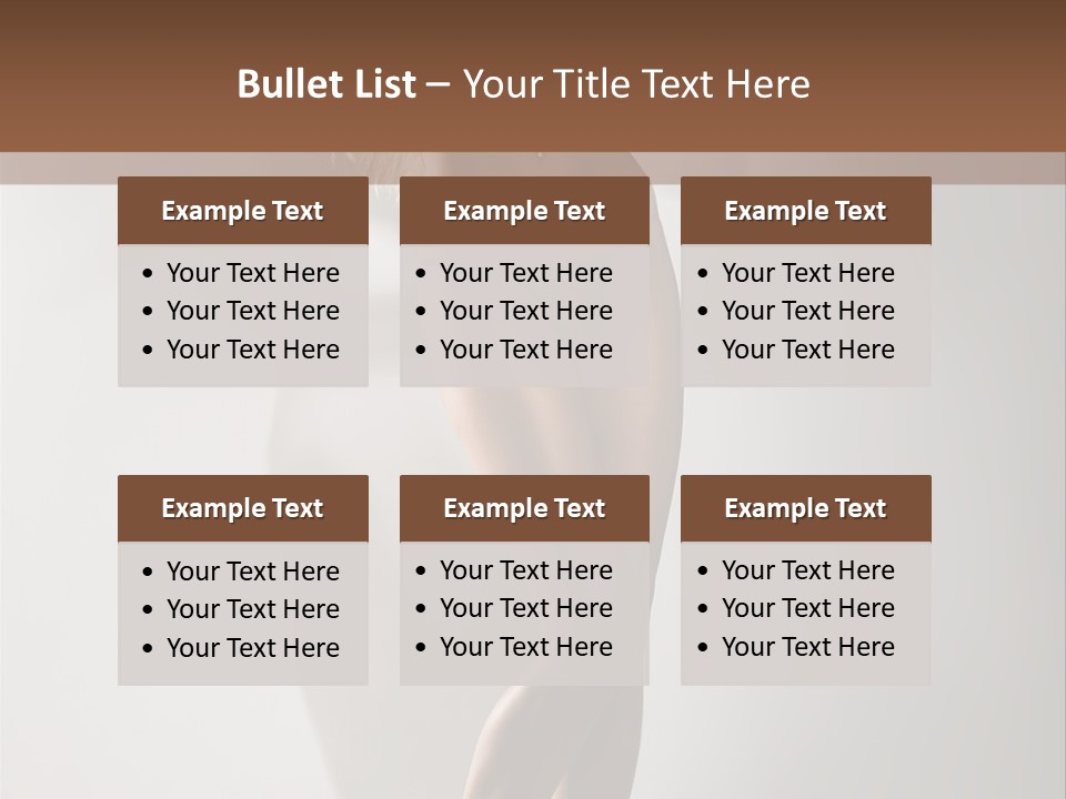 Cute Breasts Seduction PowerPoint Template