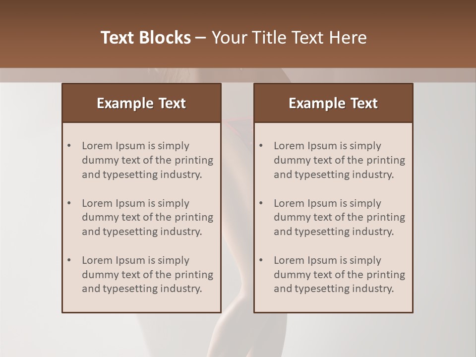 Cute Breasts Seduction PowerPoint Template