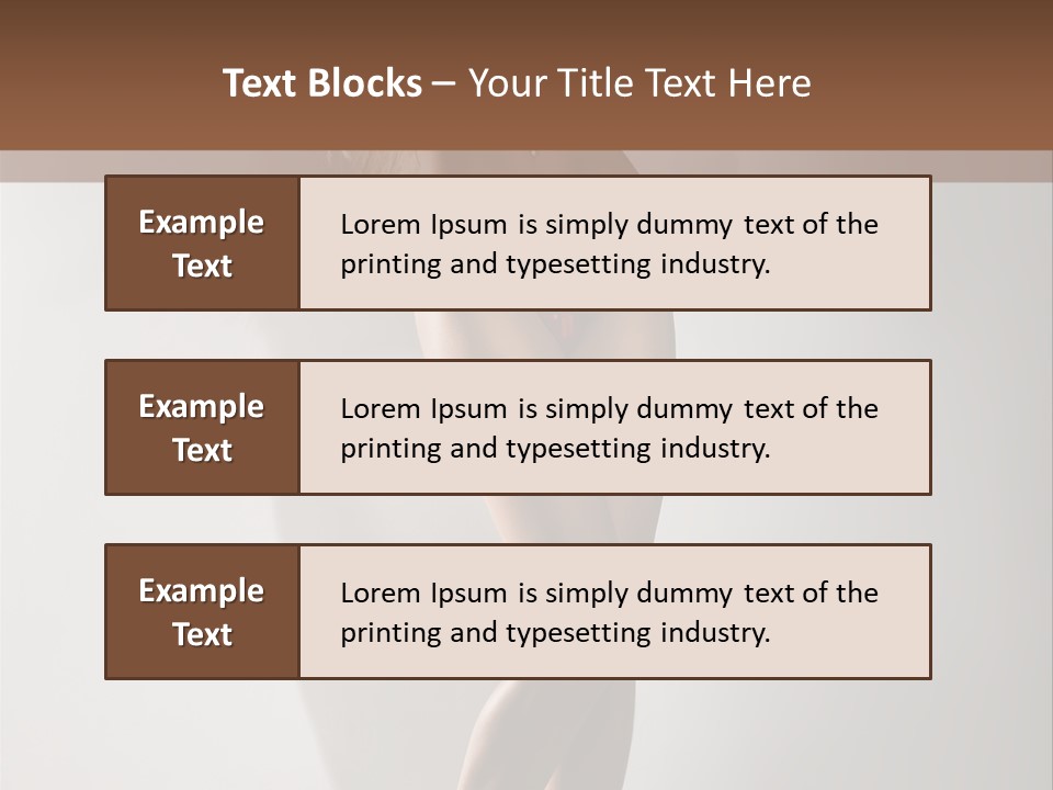Cute Breasts Seduction PowerPoint Template