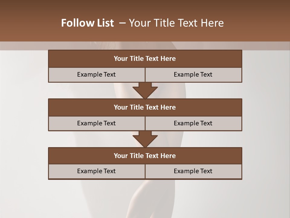 Cute Breasts Seduction PowerPoint Template