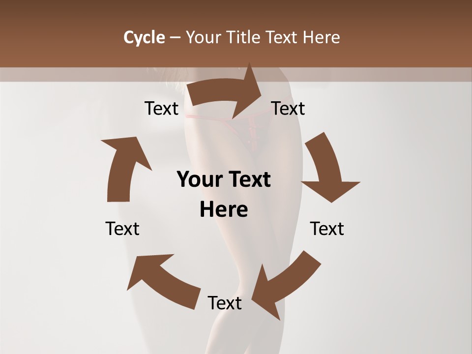 Cute Breasts Seduction PowerPoint Template