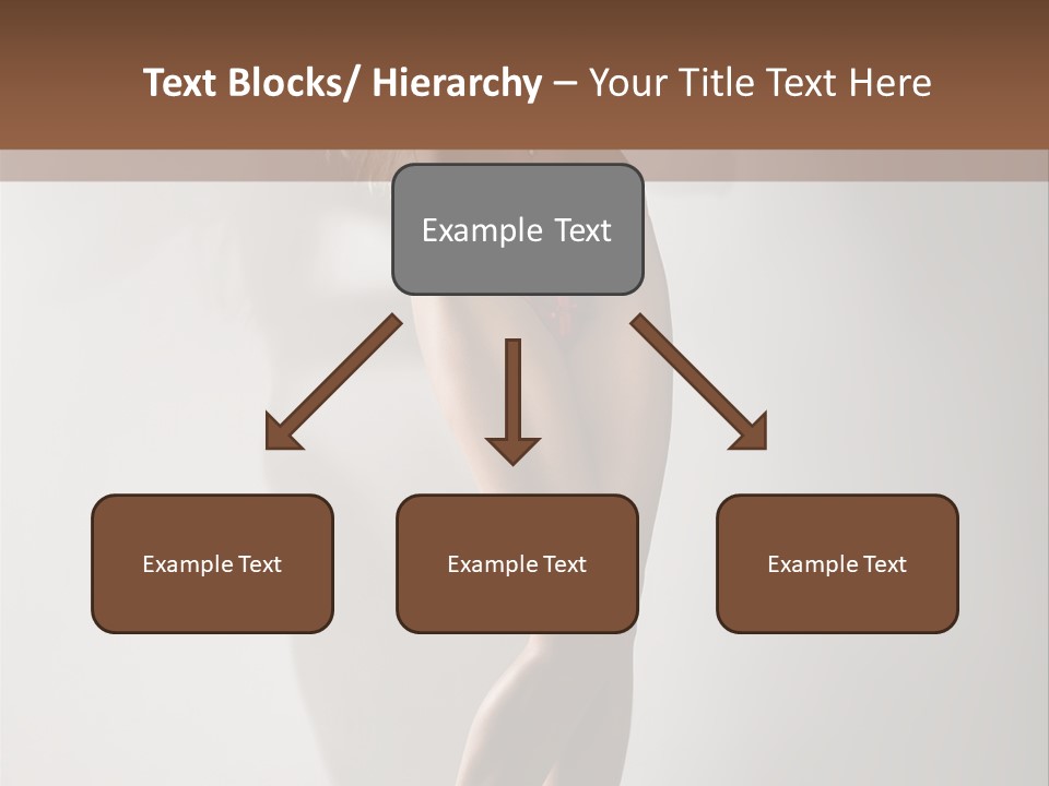 Cute Breasts Seduction PowerPoint Template