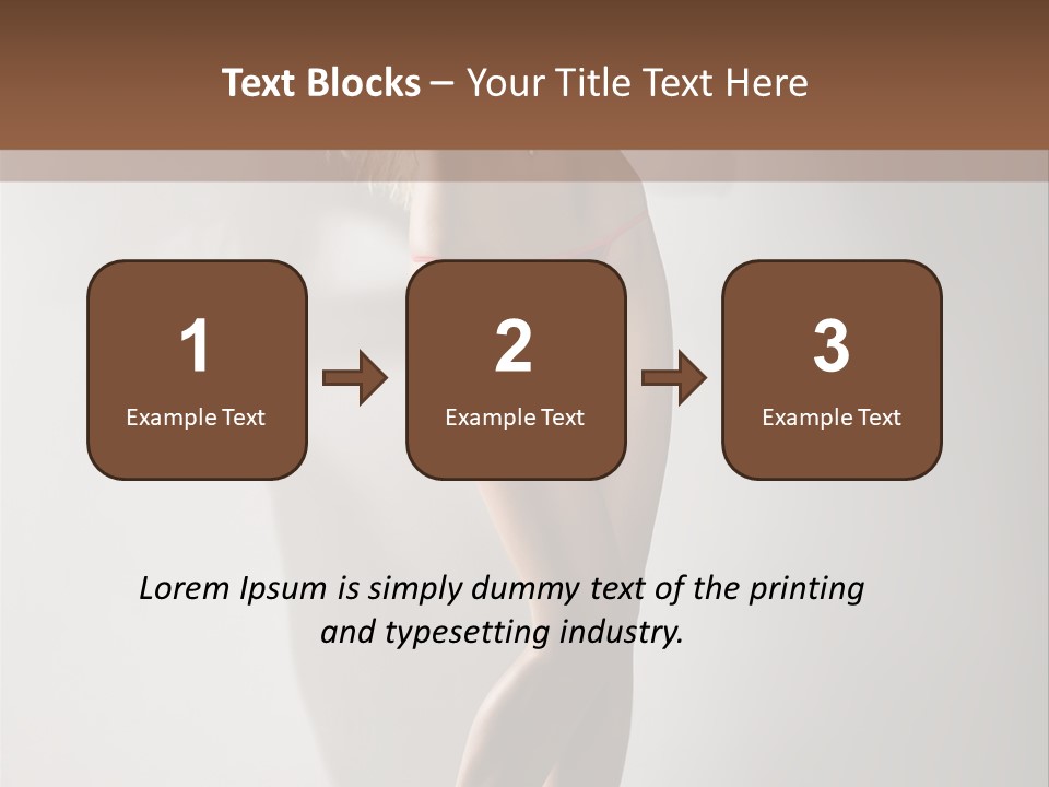 Cute Breasts Seduction PowerPoint Template