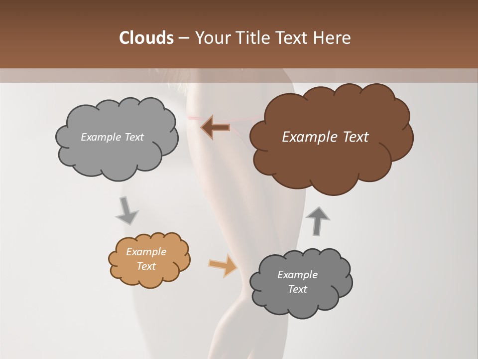 Cute Breasts Seduction PowerPoint Template