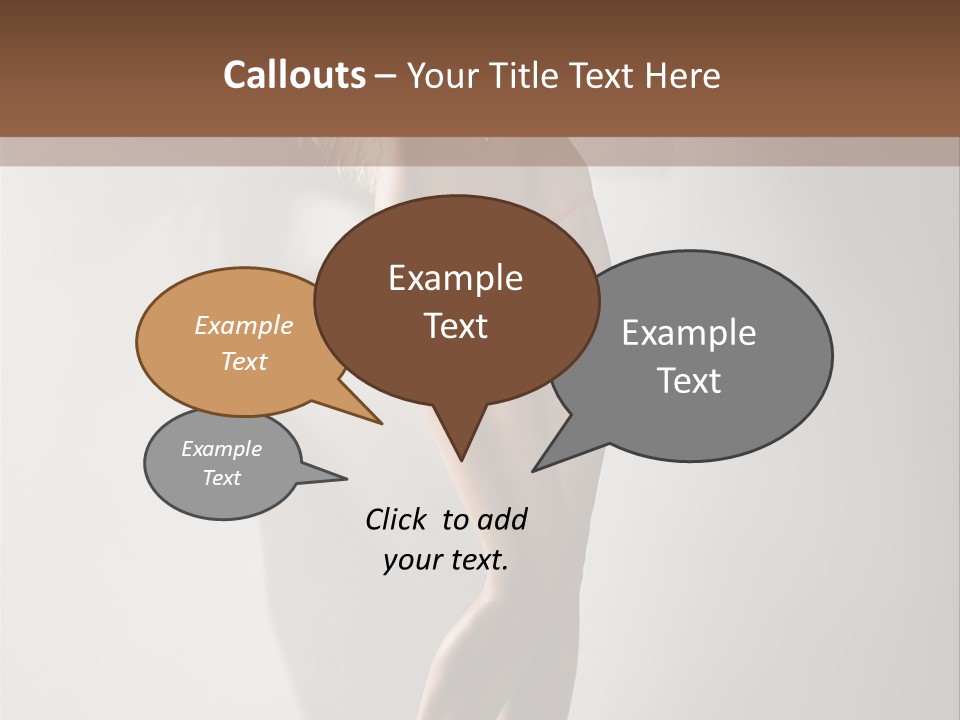 Cute Breasts Seduction PowerPoint Template