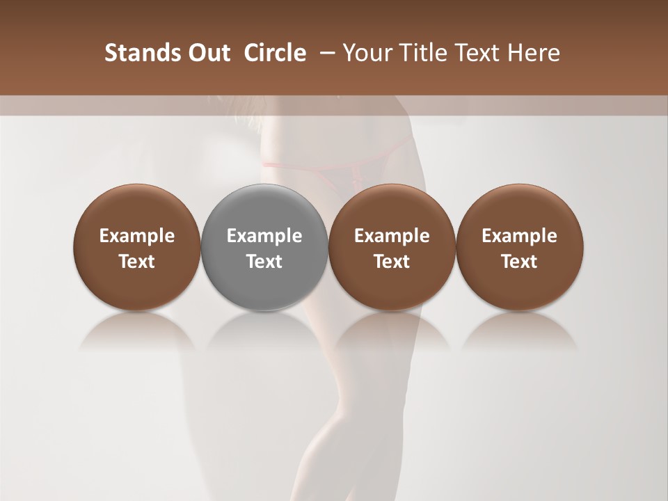 Cute Breasts Seduction PowerPoint Template