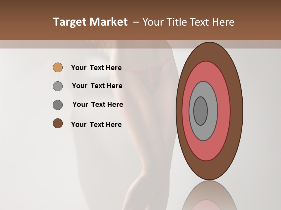 Cute Breasts Seduction PowerPoint Template