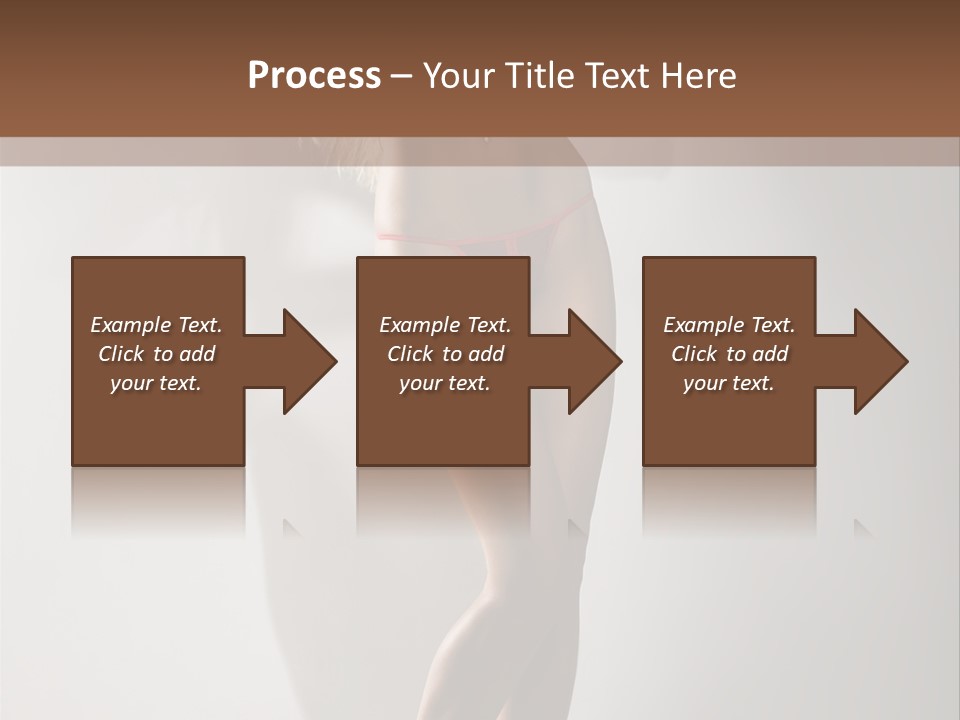 Cute Breasts Seduction PowerPoint Template