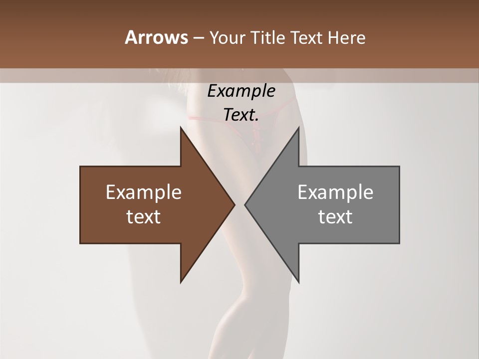 Cute Breasts Seduction PowerPoint Template