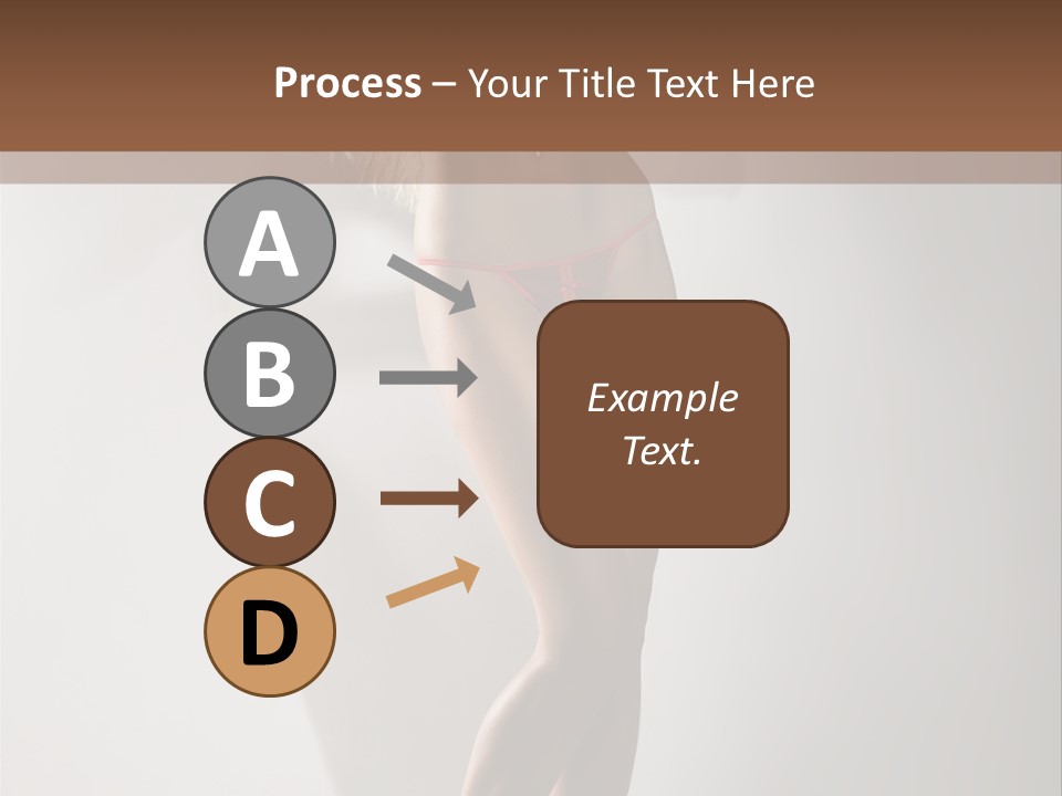 Cute Breasts Seduction PowerPoint Template