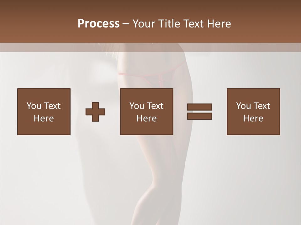 Cute Breasts Seduction PowerPoint Template