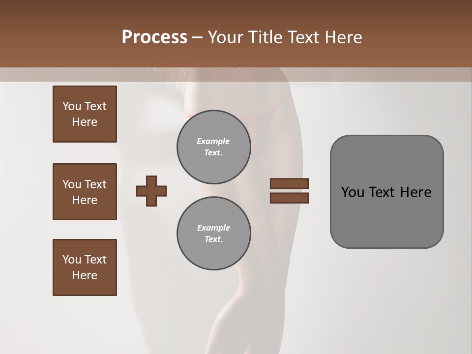 Cute Breasts Seduction PowerPoint Template