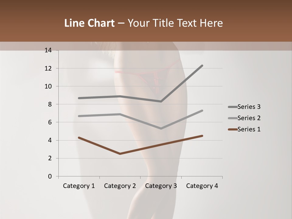 Cute Breasts Seduction PowerPoint Template
