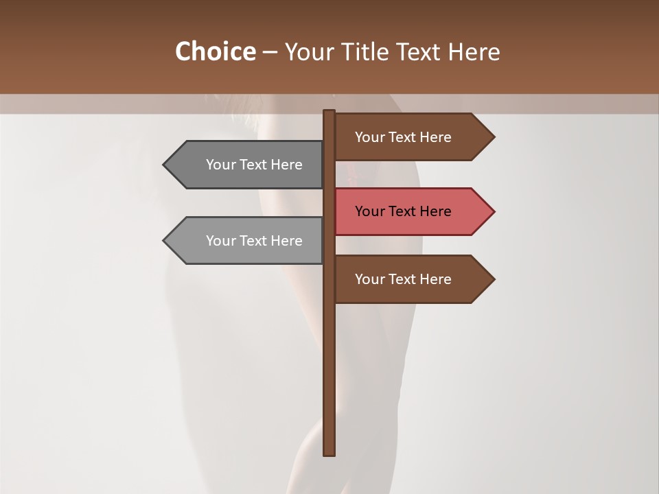 Cute Breasts Seduction PowerPoint Template