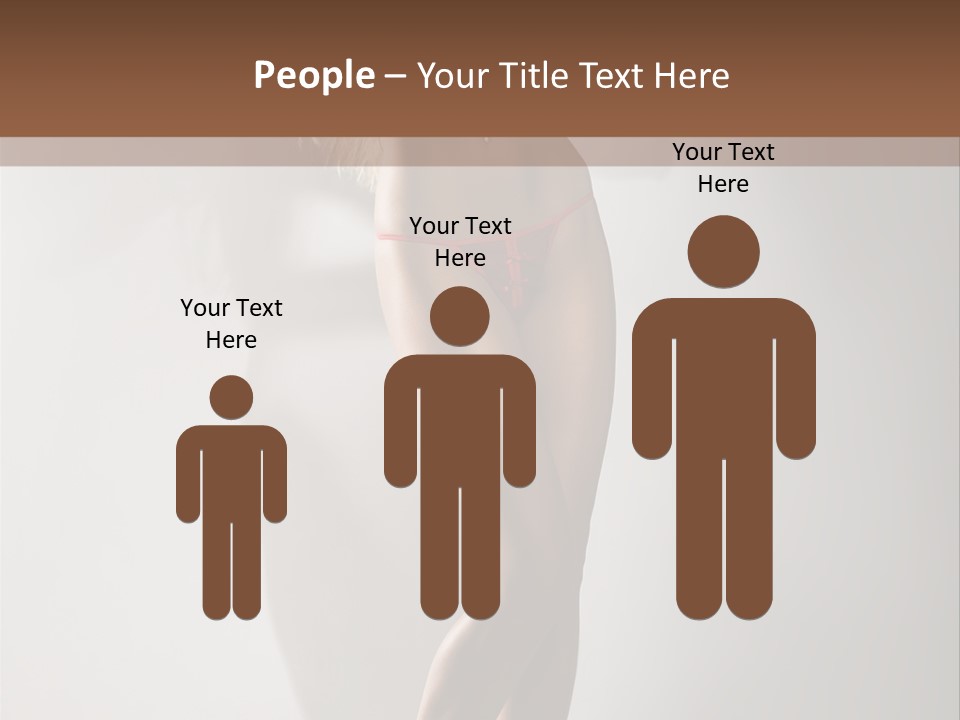 Cute Breasts Seduction PowerPoint Template