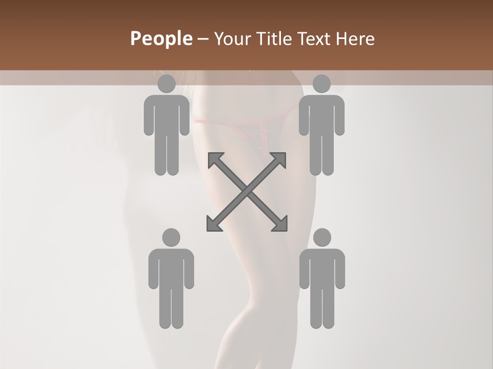 Cute Breasts Seduction PowerPoint Template