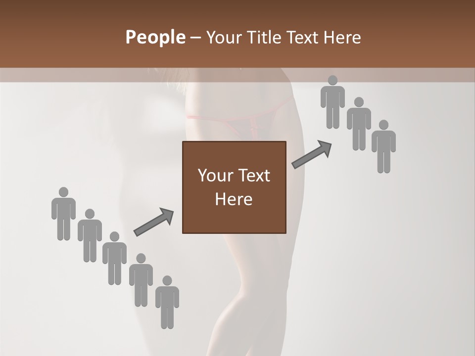 Cute Breasts Seduction PowerPoint Template