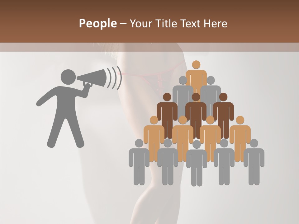 Cute Breasts Seduction PowerPoint Template