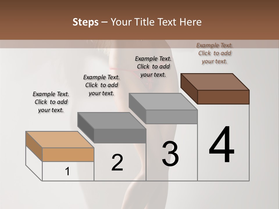 Cute Breasts Seduction PowerPoint Template