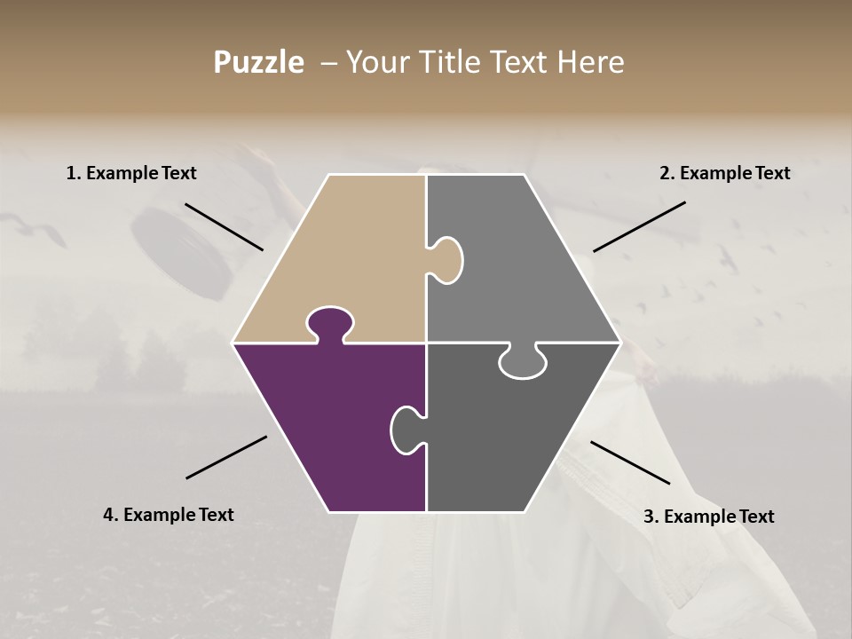 Dress Beautiful Young PowerPoint Template