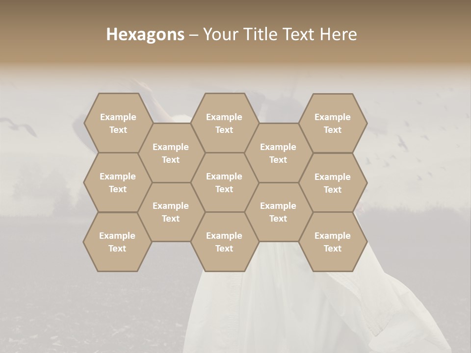 Dress Beautiful Young PowerPoint Template