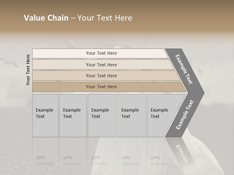 Dress Beautiful Young PowerPoint Template